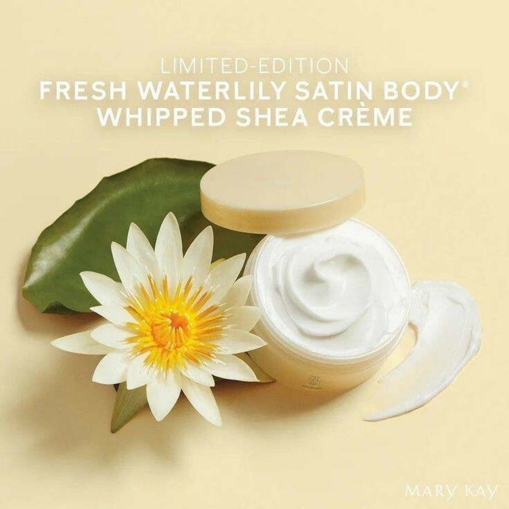 Mary Kay Satin Body Fresh Waterlily Whipped Shea Creme Limited Edition - Retired - Picture 4 of 6